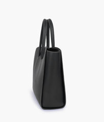 RTW Creation - Black tote bag with multiple compartments