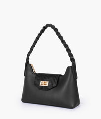 RTW Creation - Black purse with braided strap