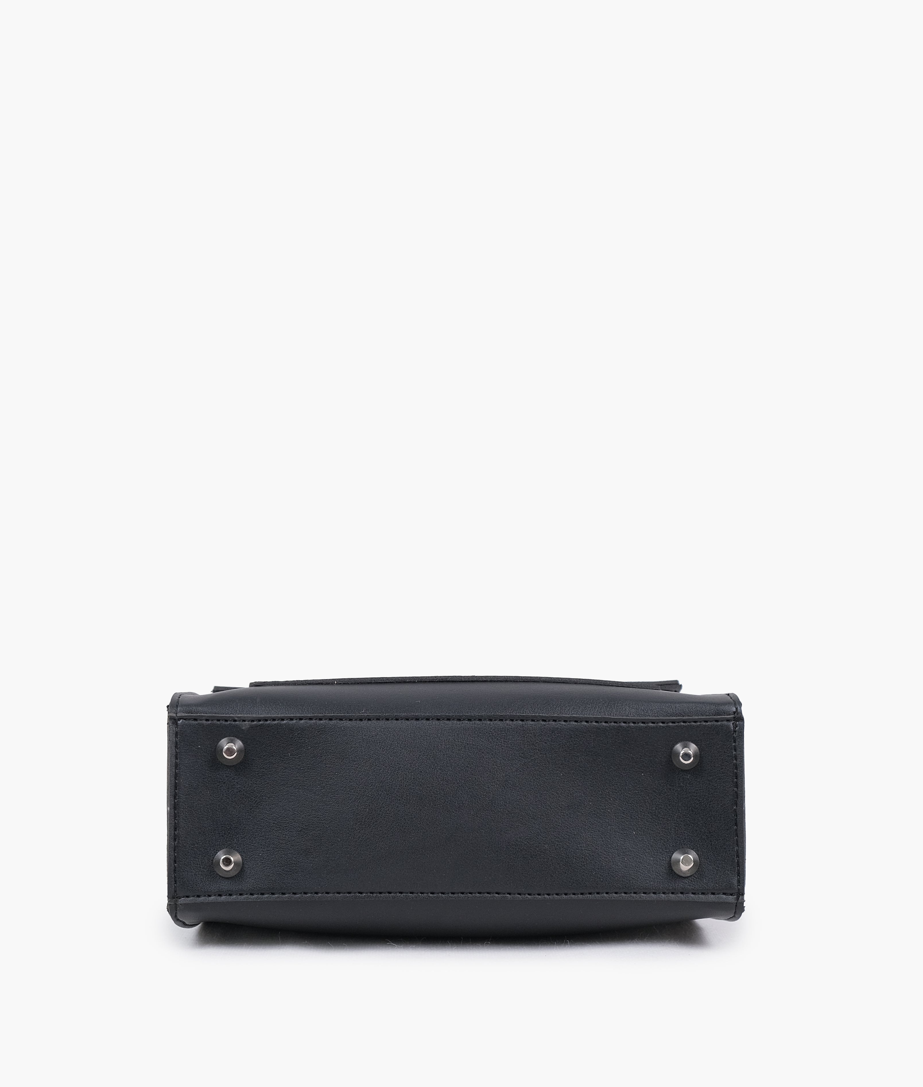 RTW Creation - Black push-lock messenger bag