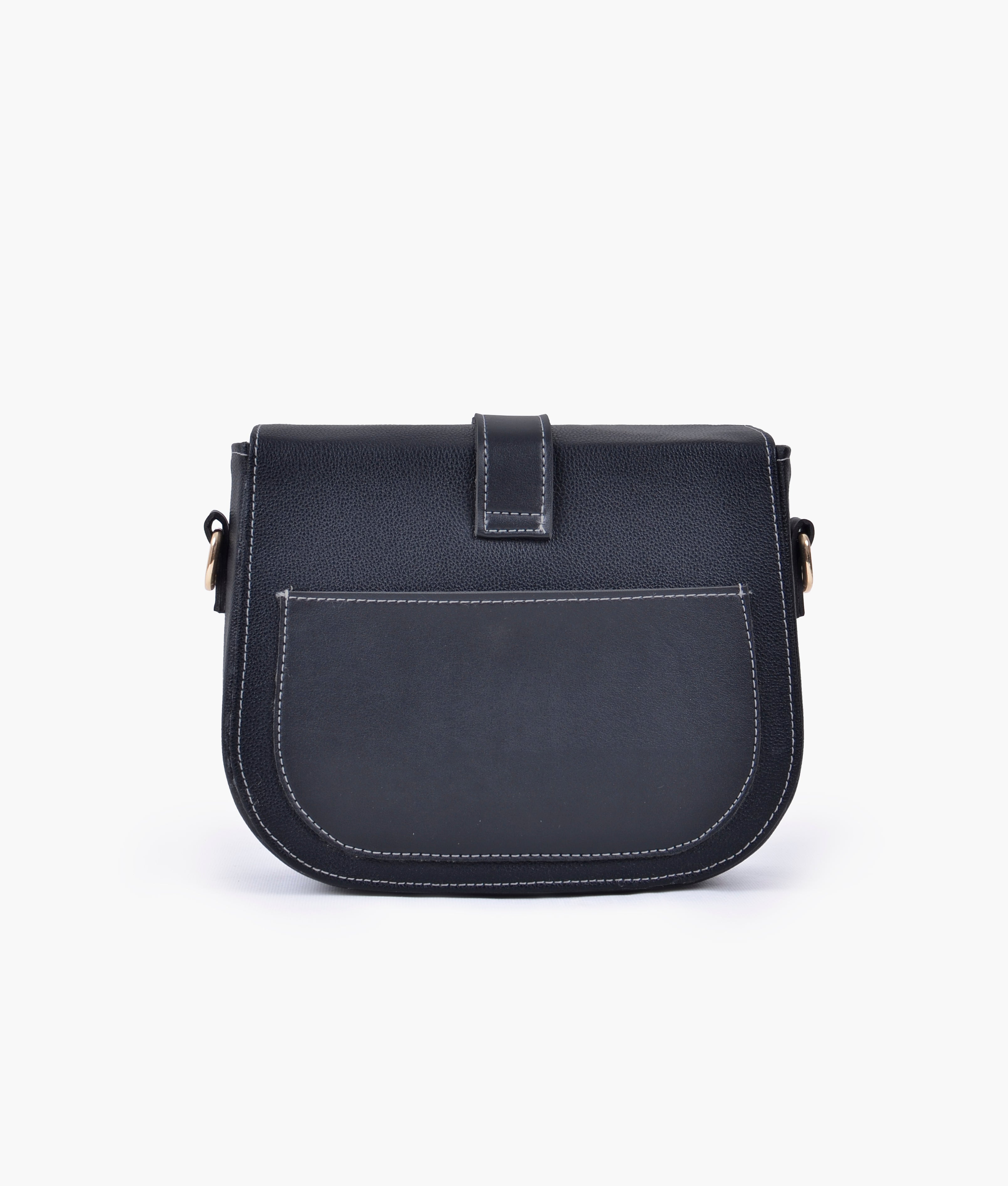 RTW Creation - Black push-lock saddle bag