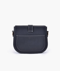 RTW Creation - Black push-lock saddle bag