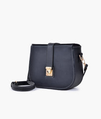 RTW Creation - Black push-lock saddle bag
