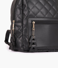 RTW Creation - Black quilted mini backpack