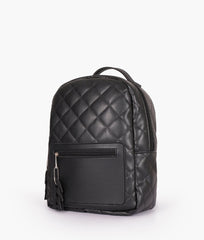 RTW Creation - Black quilted mini backpack
