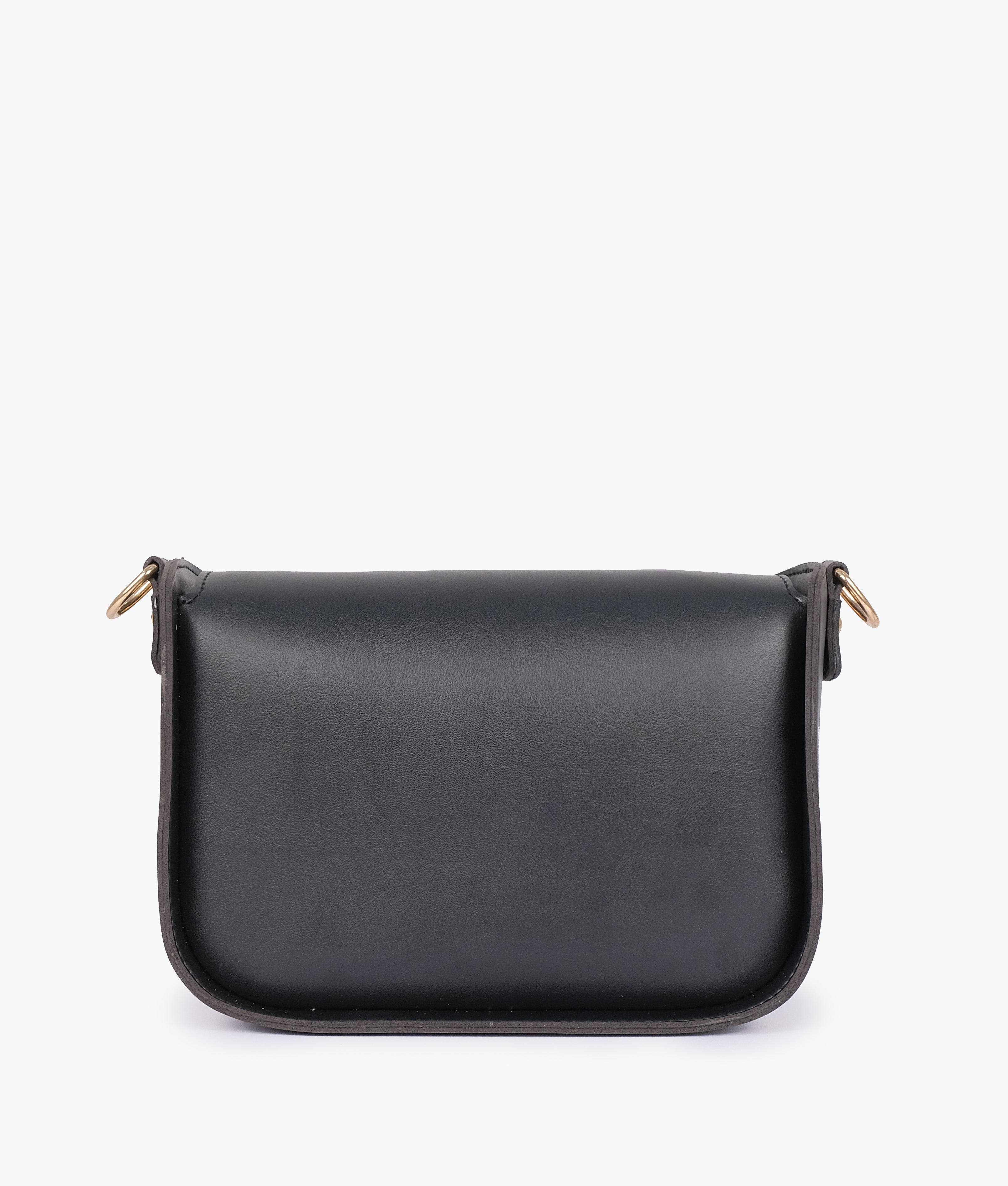 RTW Creation - Black saddle bag with twist lock