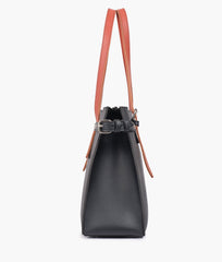 RTW Creation - Black satchel tote bag