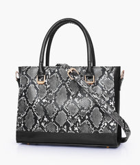 RTW Creation - Black snake handbag