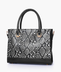 RTW Creation - Black snake handbag