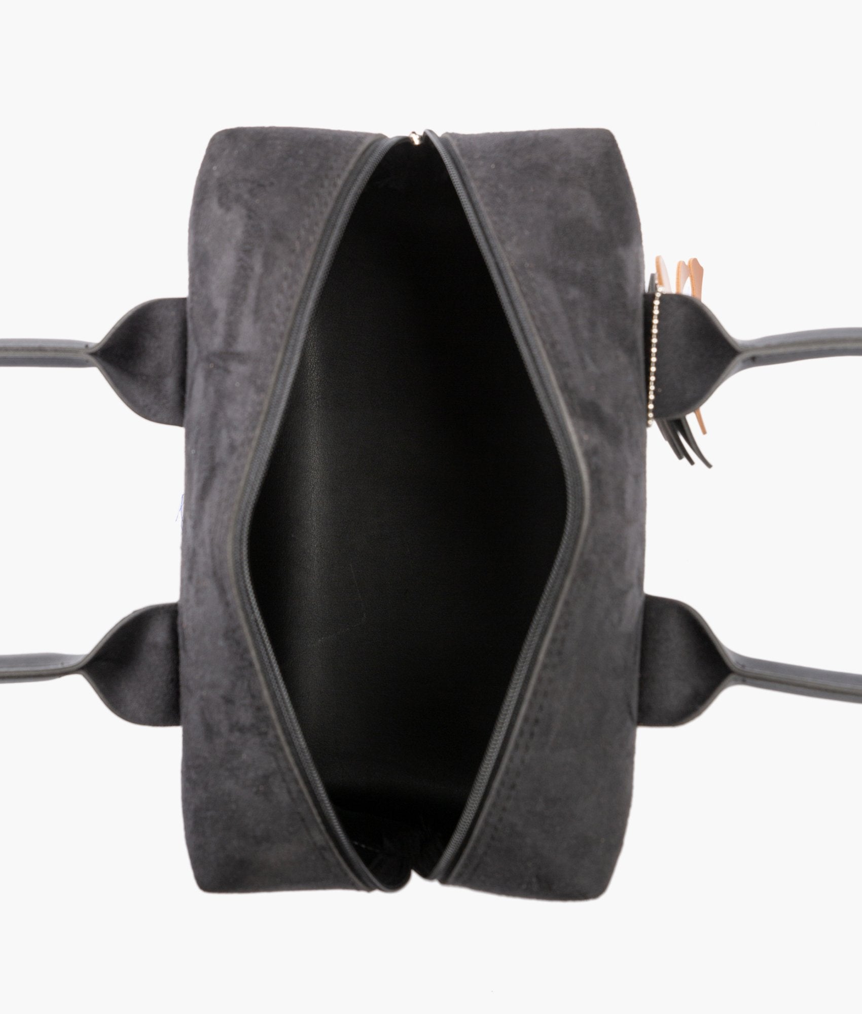 RTW Creation - Black suede mini bowling bag