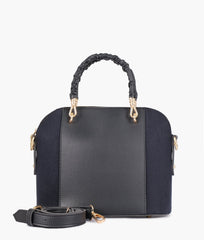 RTW Creation - Black suede small evening bag