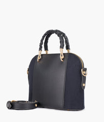 RTW Creation - Black suede small evening bag