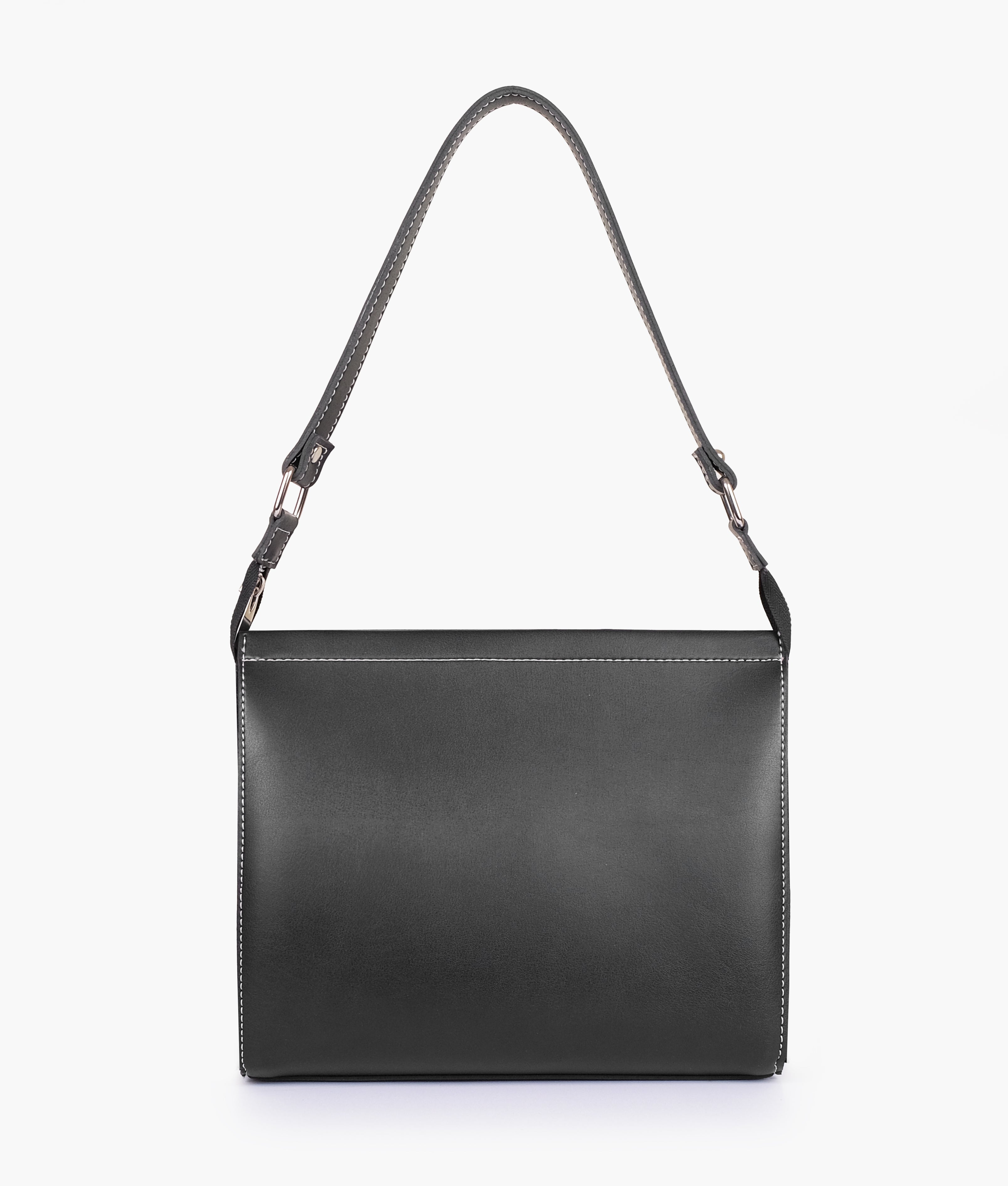 RTW Creation - Black suede trio twist handbag