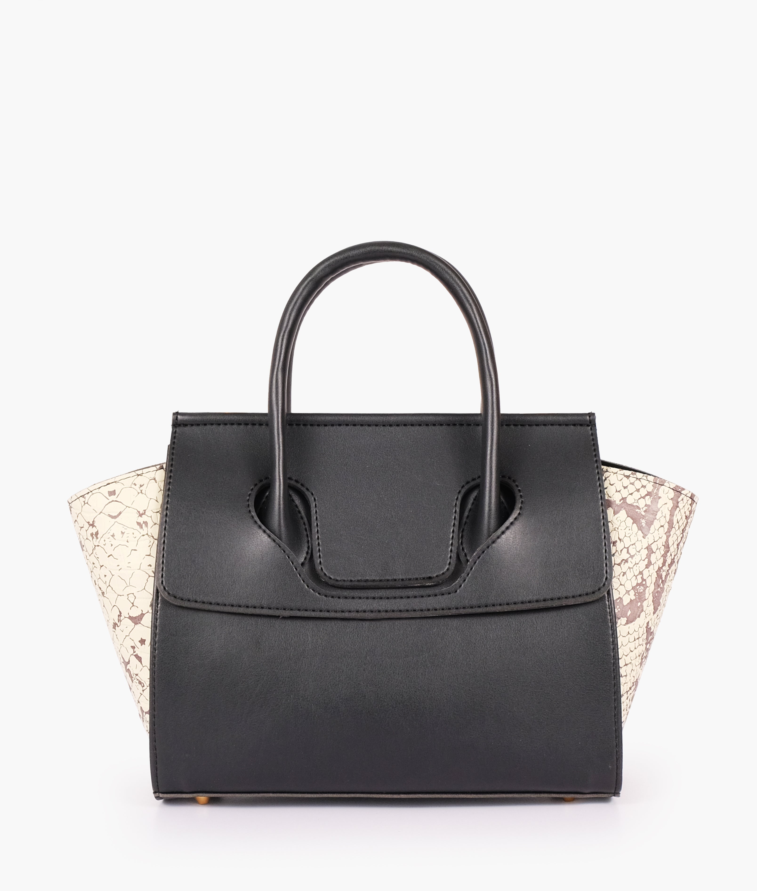 RTW Creation - Black trapeze handbag