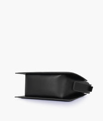 RTW Creation - Black trapeze top-handle bag