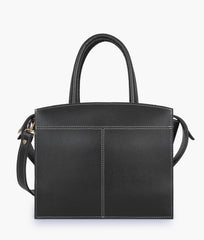 RTW Creation - Black trapeze top-handle bag
