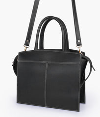 RTW Creation - Black trapeze top-handle bag