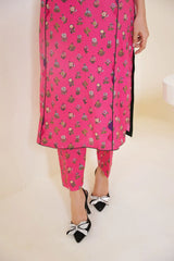 Gulbahar By Arha Eman Stitched Summer Suit-Blossom â€“ Pink Sleeveless Co ord