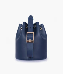RTW Creation - Blue loop handle bucket bag