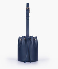 RTW Creation - Blue loop handle bucket bag