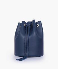 RTW Creation - Blue loop handle bucket bag