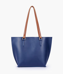 RTW Creation - Blue centre-stripe tote bag
