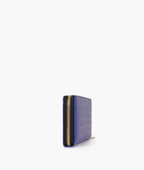 RTW Creation - Blue crocodile pattern wallet