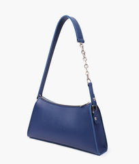 RTW Creation - Blue evening bag with chain handle