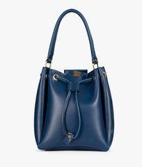 RTW Creation - Blue drawstring bucket bag