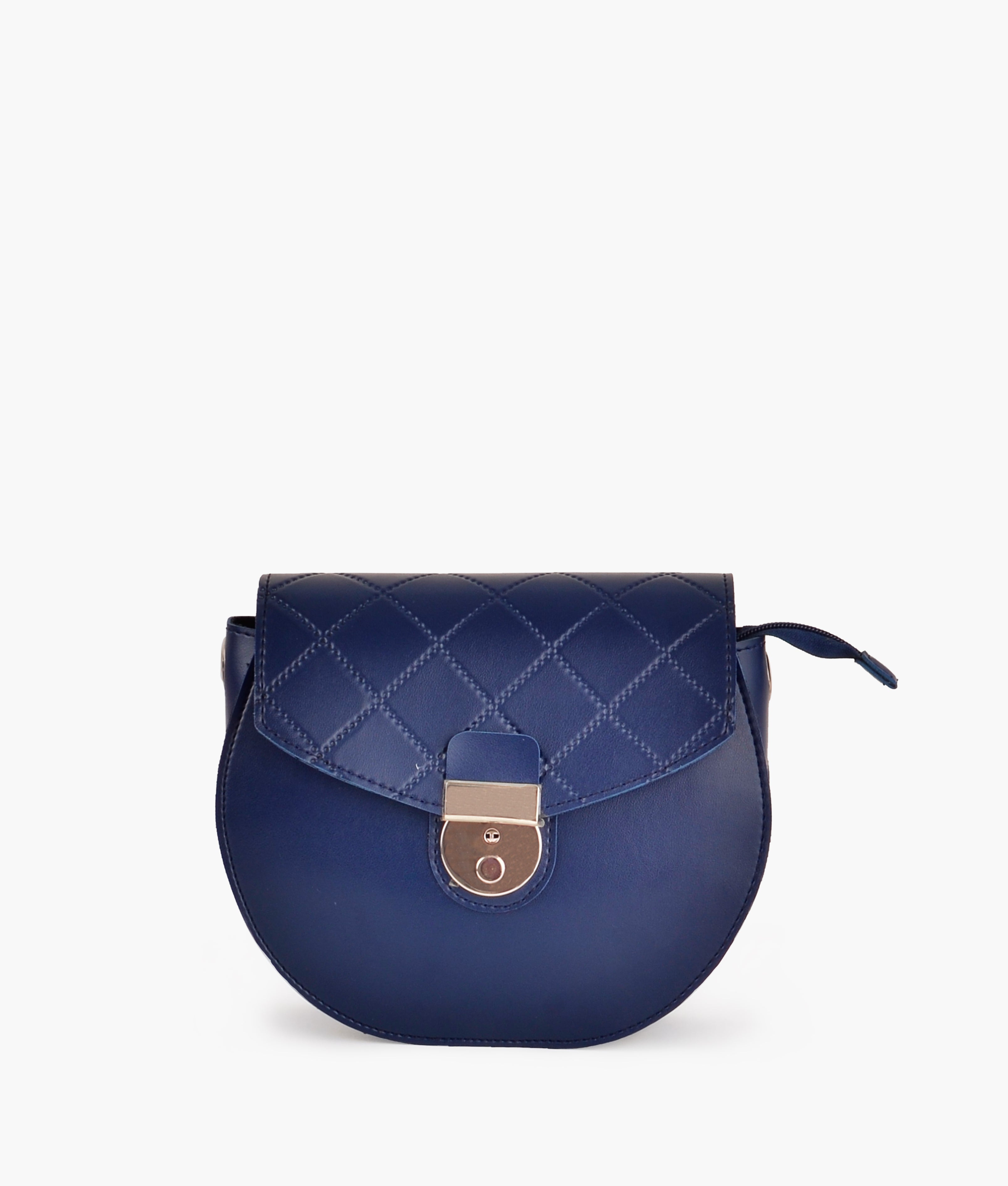 RTW Creation - Blue saddle bag with front lock