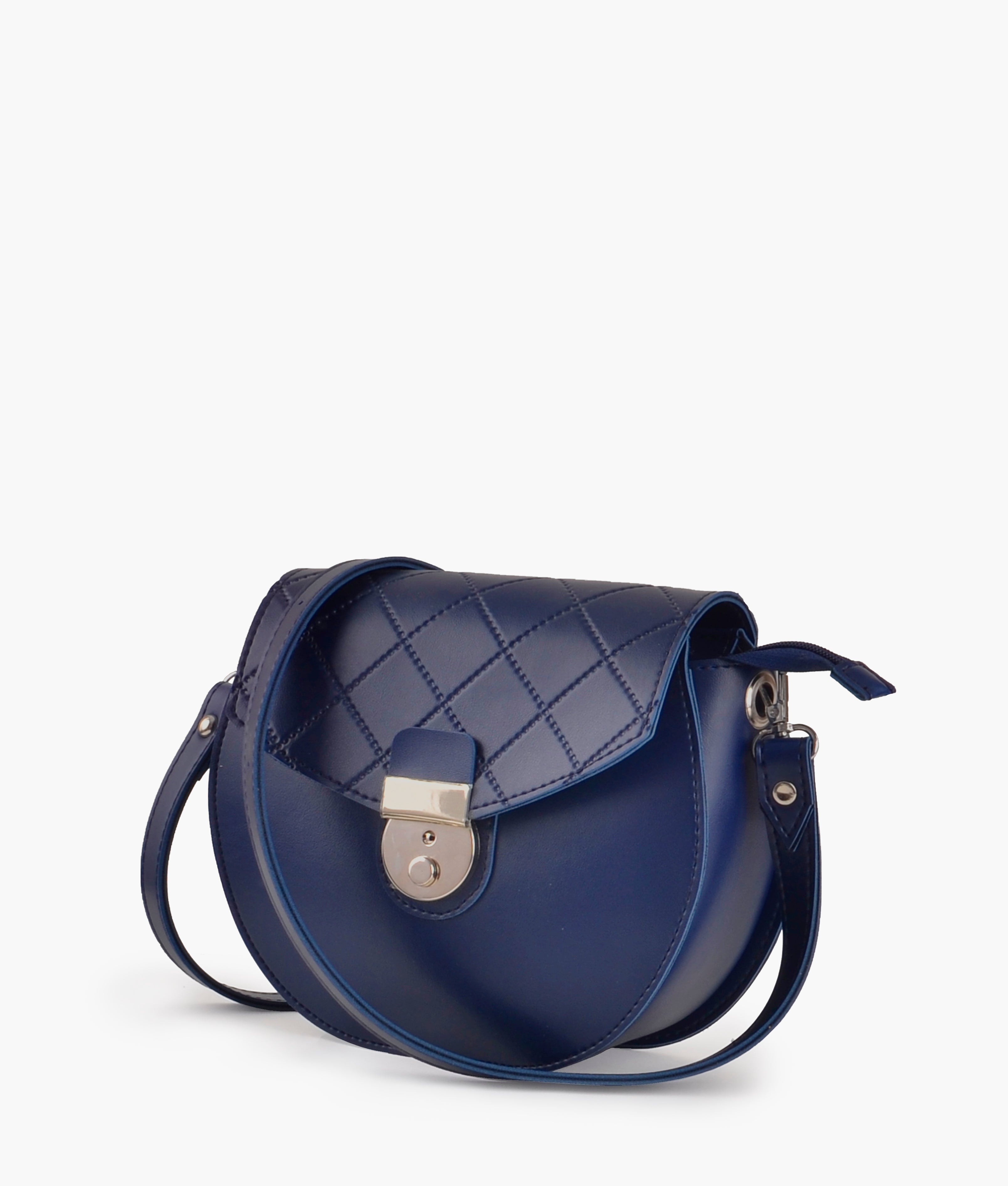 RTW Creation - Blue saddle bag with front lock