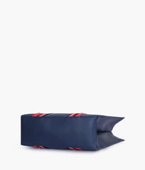 RTW Creation - Blue long strap tote bag