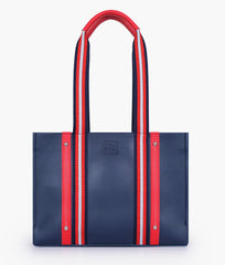 RTW Creation - Blue long strap tote bag