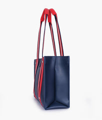 RTW Creation - Blue long strap tote bag