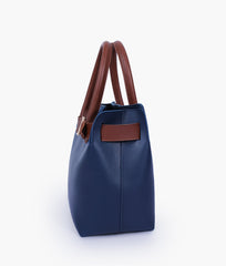 RTW Creation - Blue handbag with front buckle