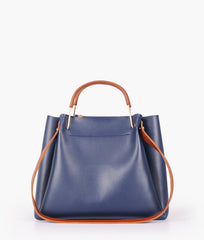 RTW Creation - Blue metal handle tote bag