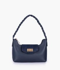 RTW Creation - Blue purse with braided strap