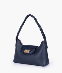 RTW Creation - Blue purse with braided strap