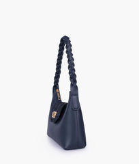 RTW Creation - Blue purse with braided strap