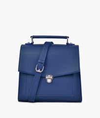 RTW Creation - Blue push-lock messenger bag