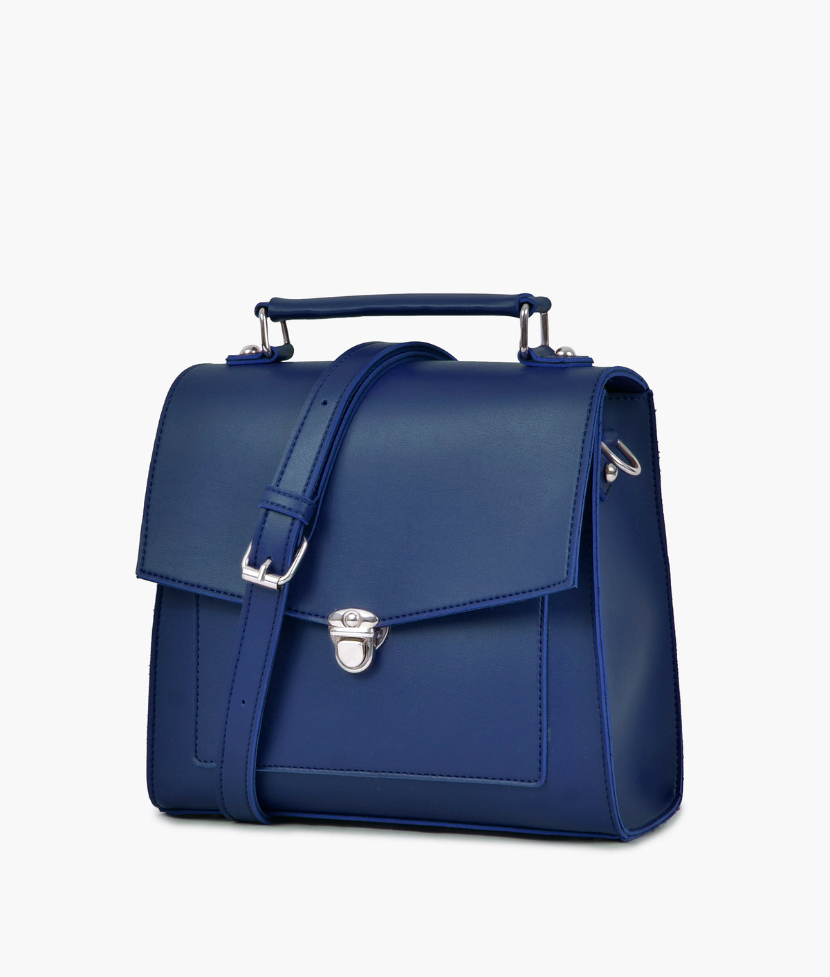 RTW Creation - Blue push-lock messenger bag