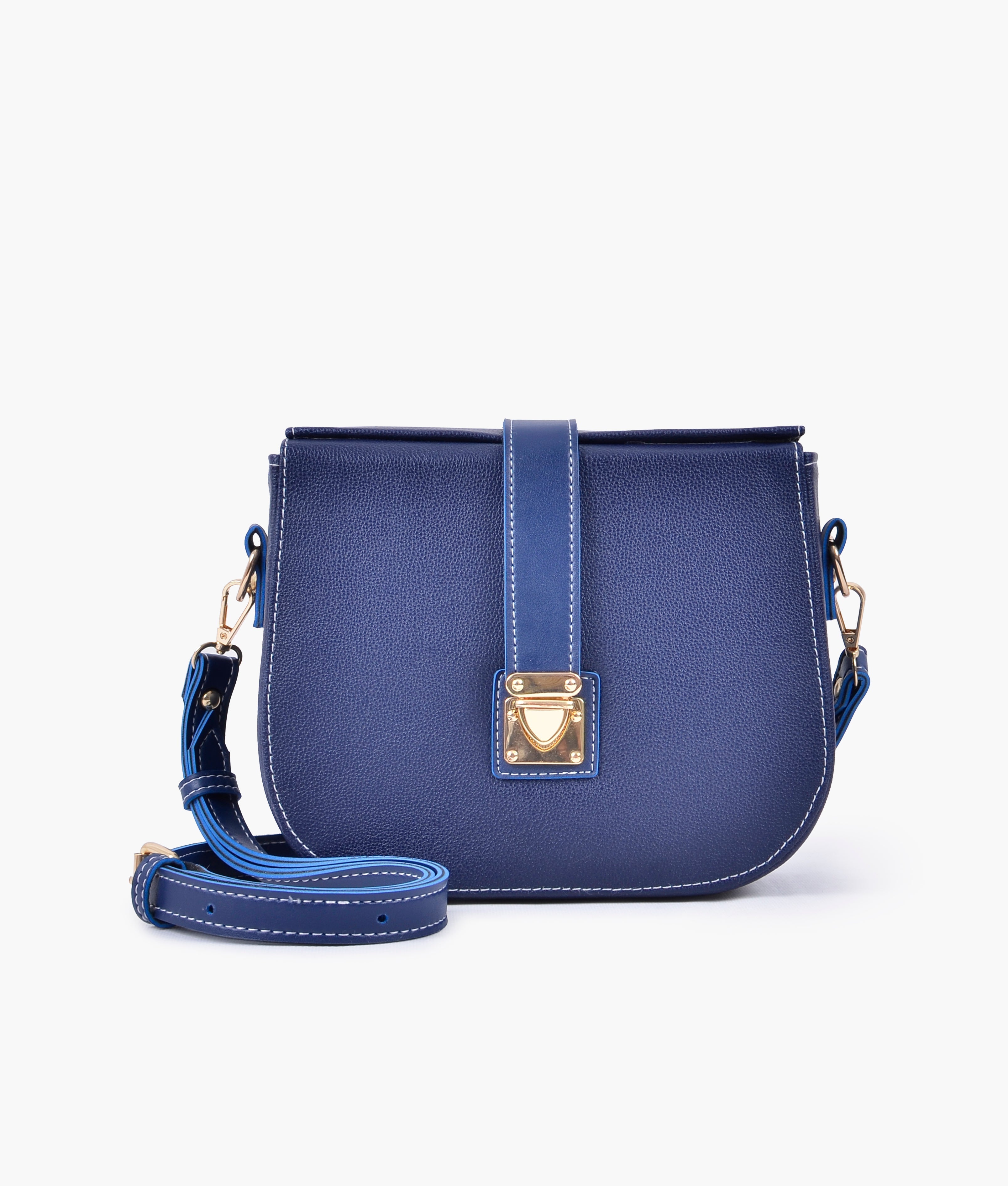 RTW Creation - Blue push-lock saddle bag