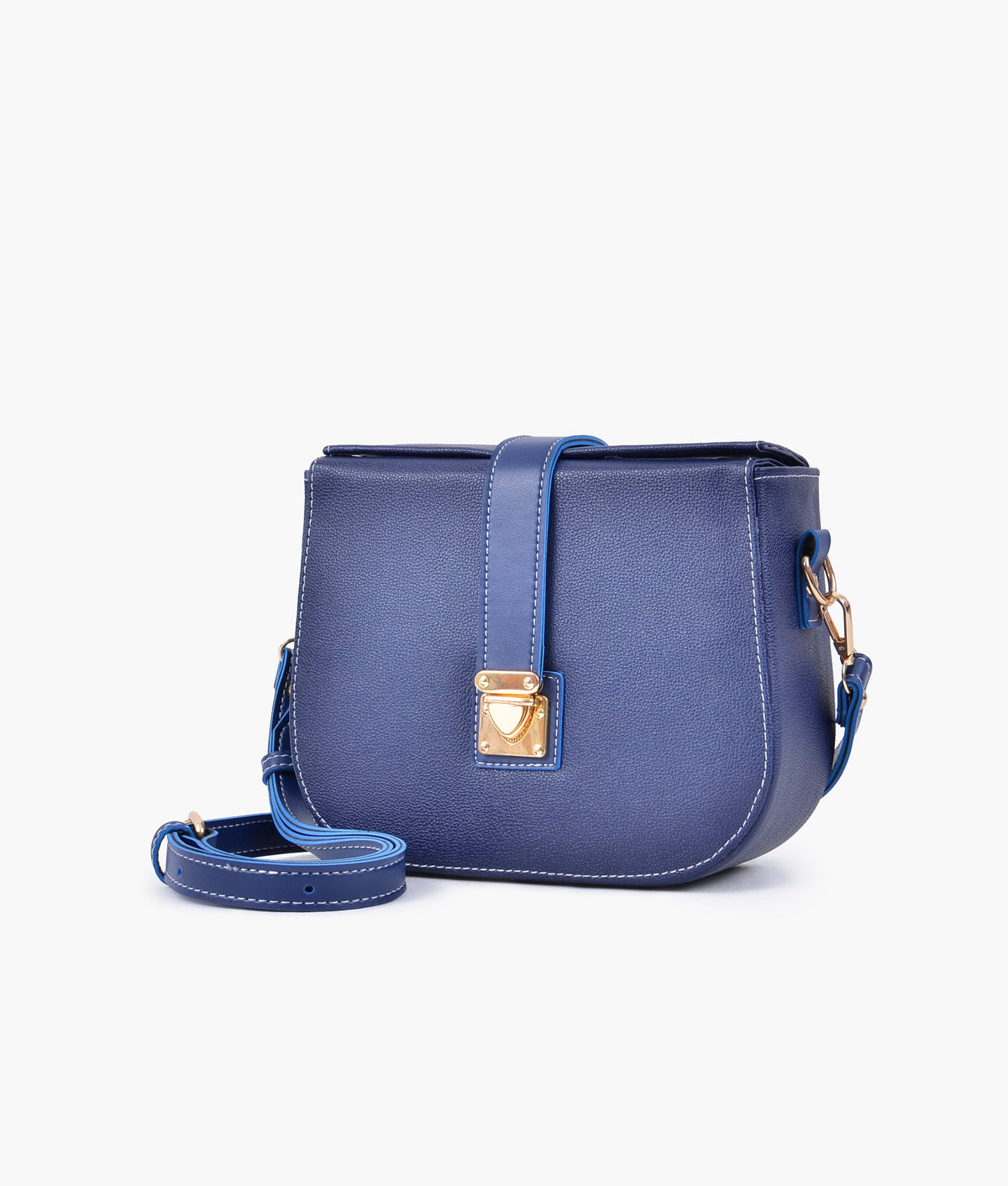 RTW Creation - Blue push-lock saddle bag