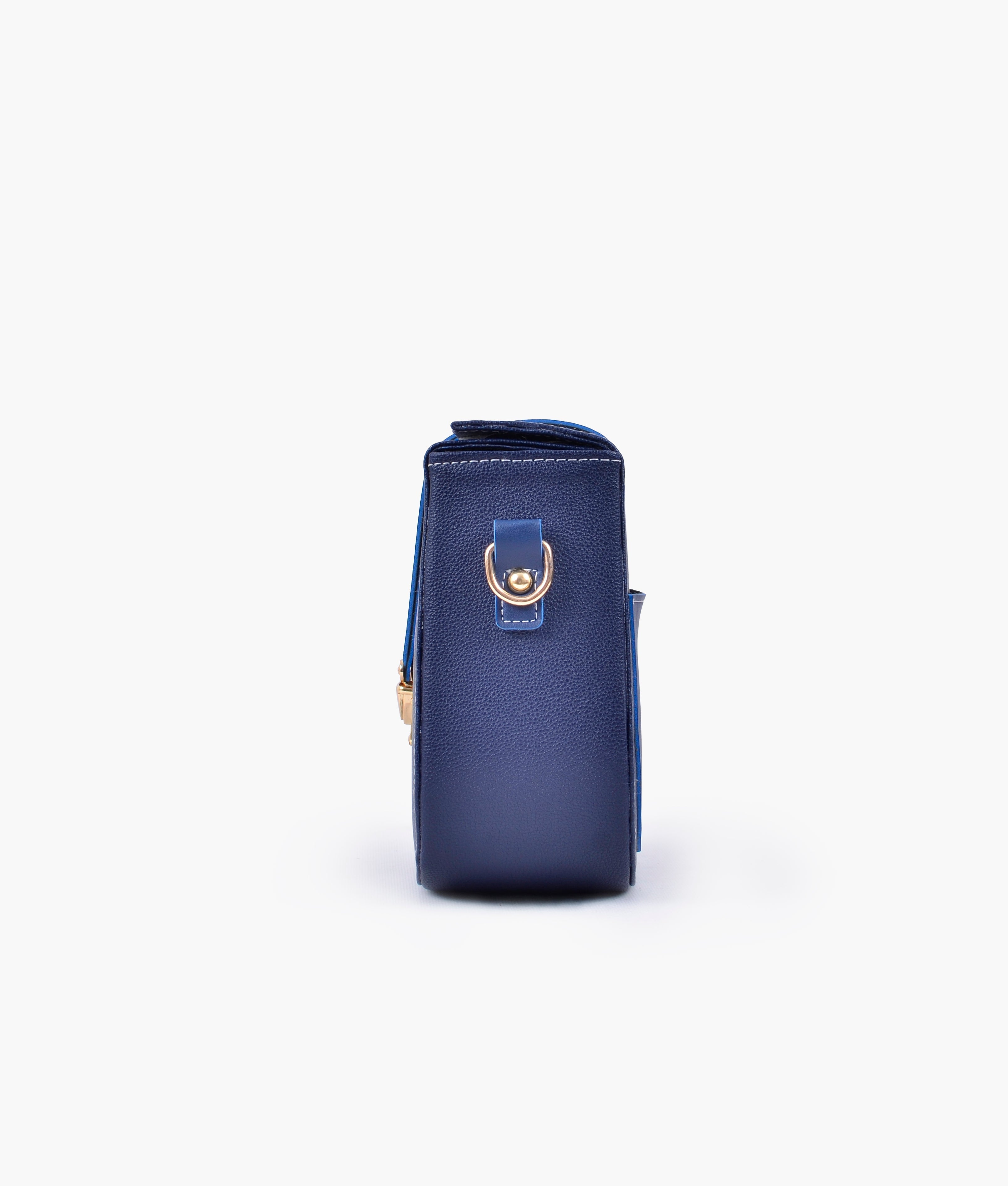 RTW Creation - Blue push-lock saddle bag