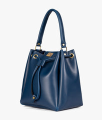 RTW Creation - Blue drawstring bucket bag