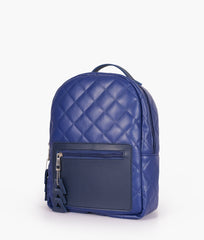 RTW Creation - Blue quilted mini backpack