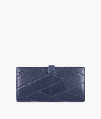 RTW Creation - Blue quilted two-fold wallet