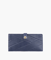 RTW Creation - Blue quilted two-fold wallet