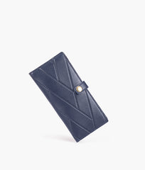 RTW Creation - Blue quilted two-fold wallet