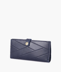 RTW Creation - Blue quilted two-fold wallet