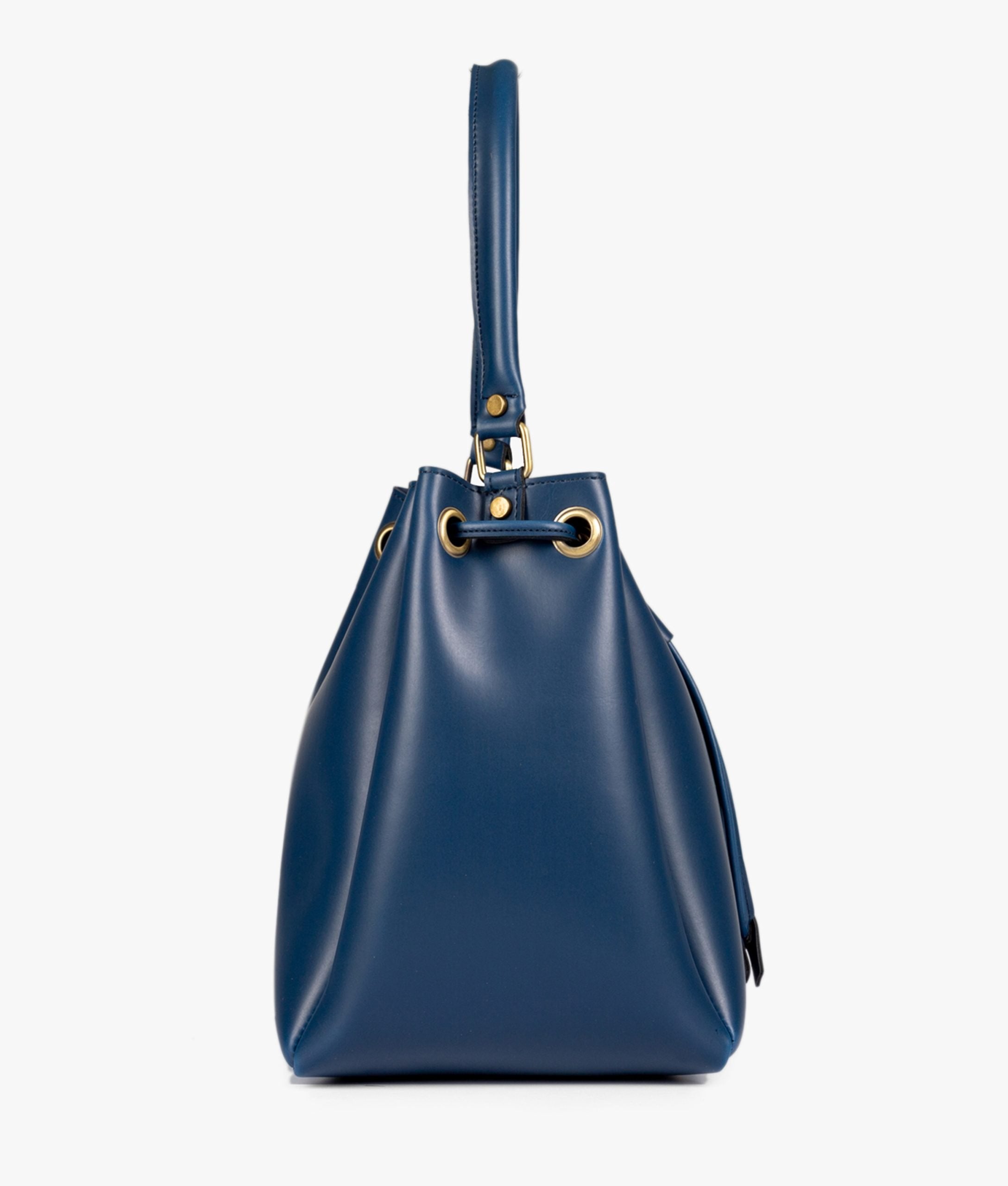 RTW Creation - Blue drawstring bucket bag